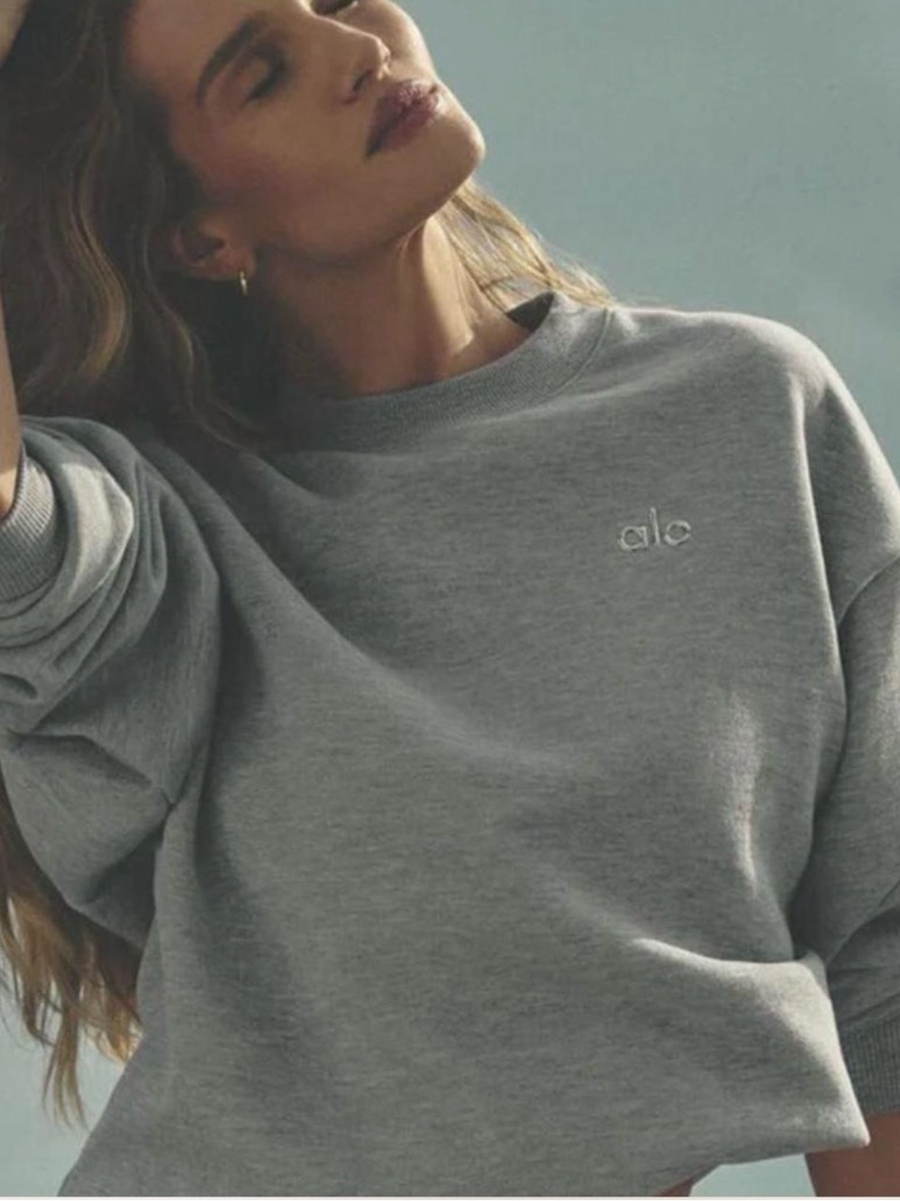 Alo Yoga Grey Crewneck Sweatshirt – Size Small  NWT